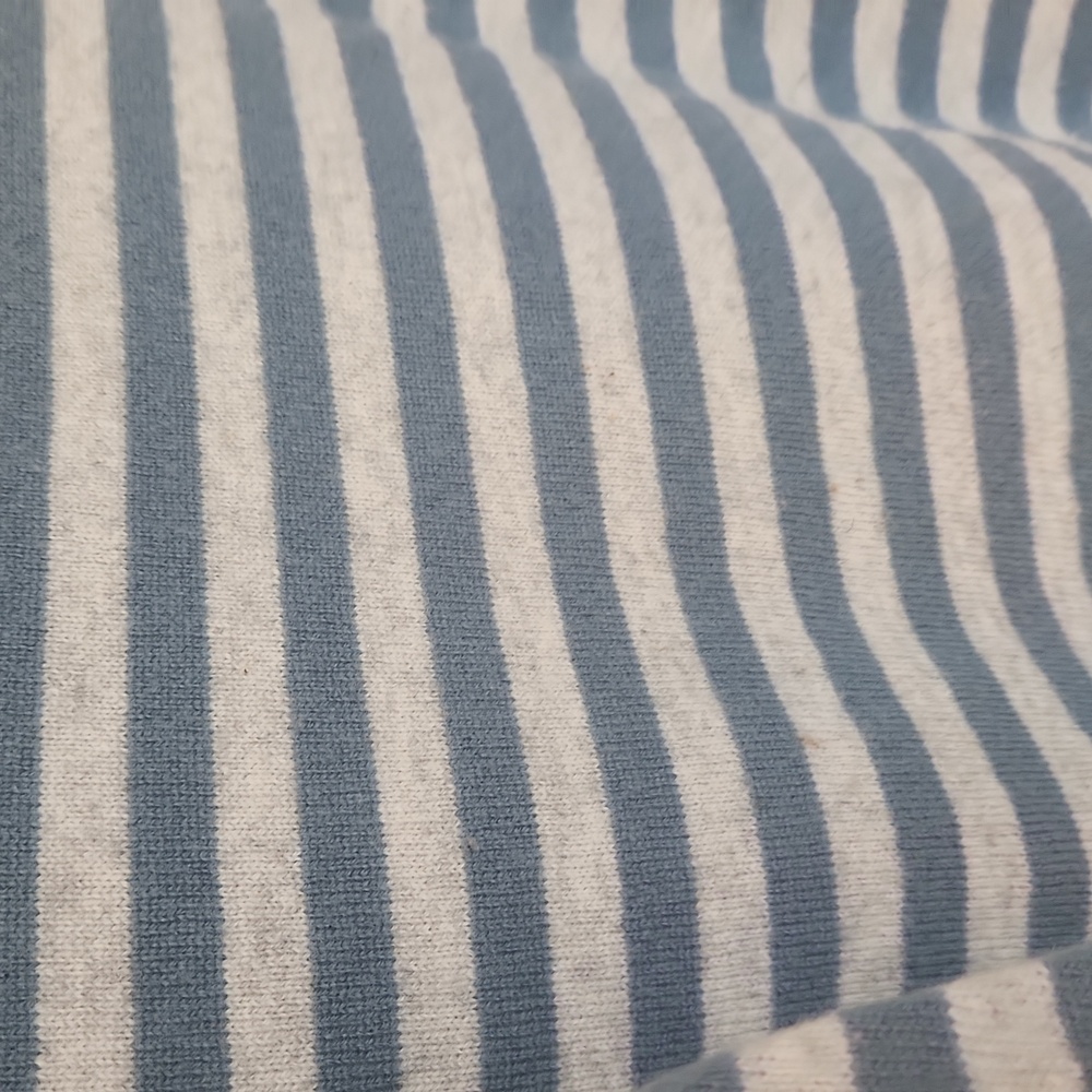 Striped Blue and Gray Sweater By VINCE - Picture 4 of 6